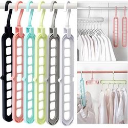 Brand new 12 pack of Closet Organizers and Storage,College Dorm Room Essentials,Multifunctional Organizer Magic Space Saving Hangers with 9 Holes Stor