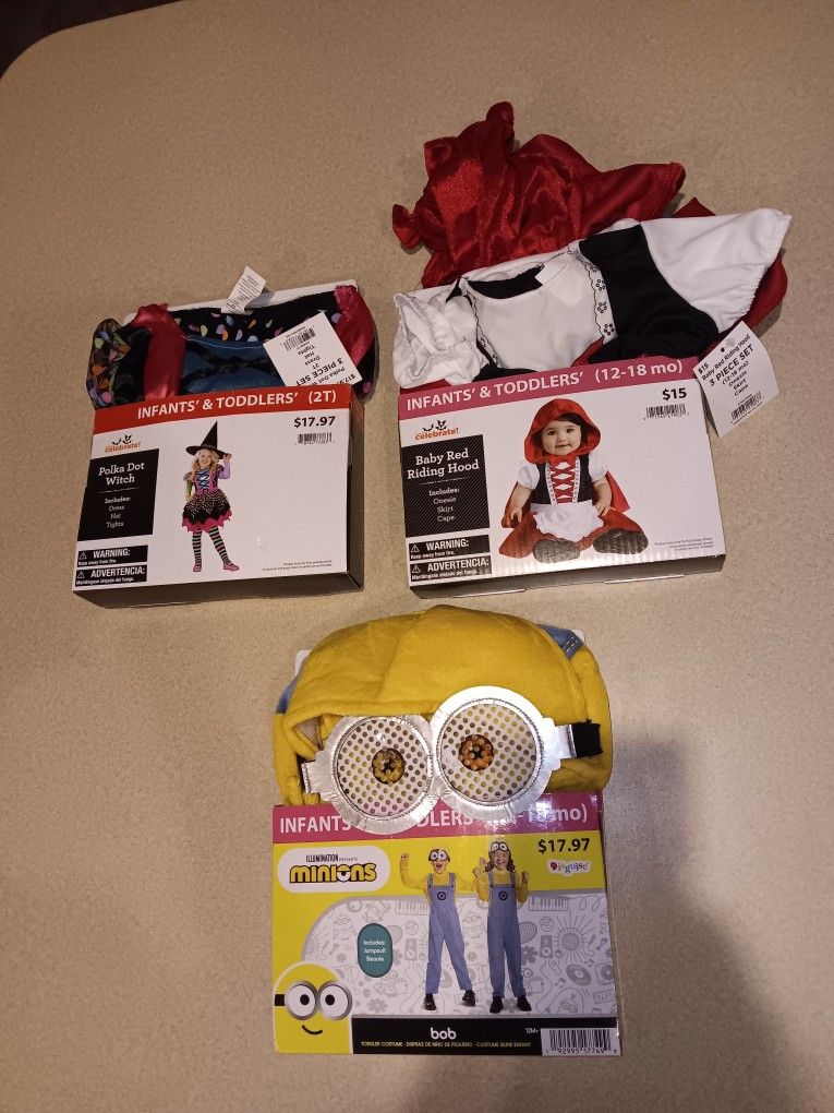 New Infant & Toddler Halloween Costumes