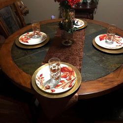 Wood Sturdy Dining Room Table For Sale Now 