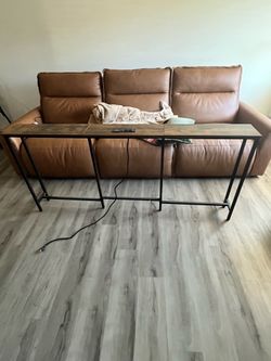 Sofa Table with Electrical Outlet
