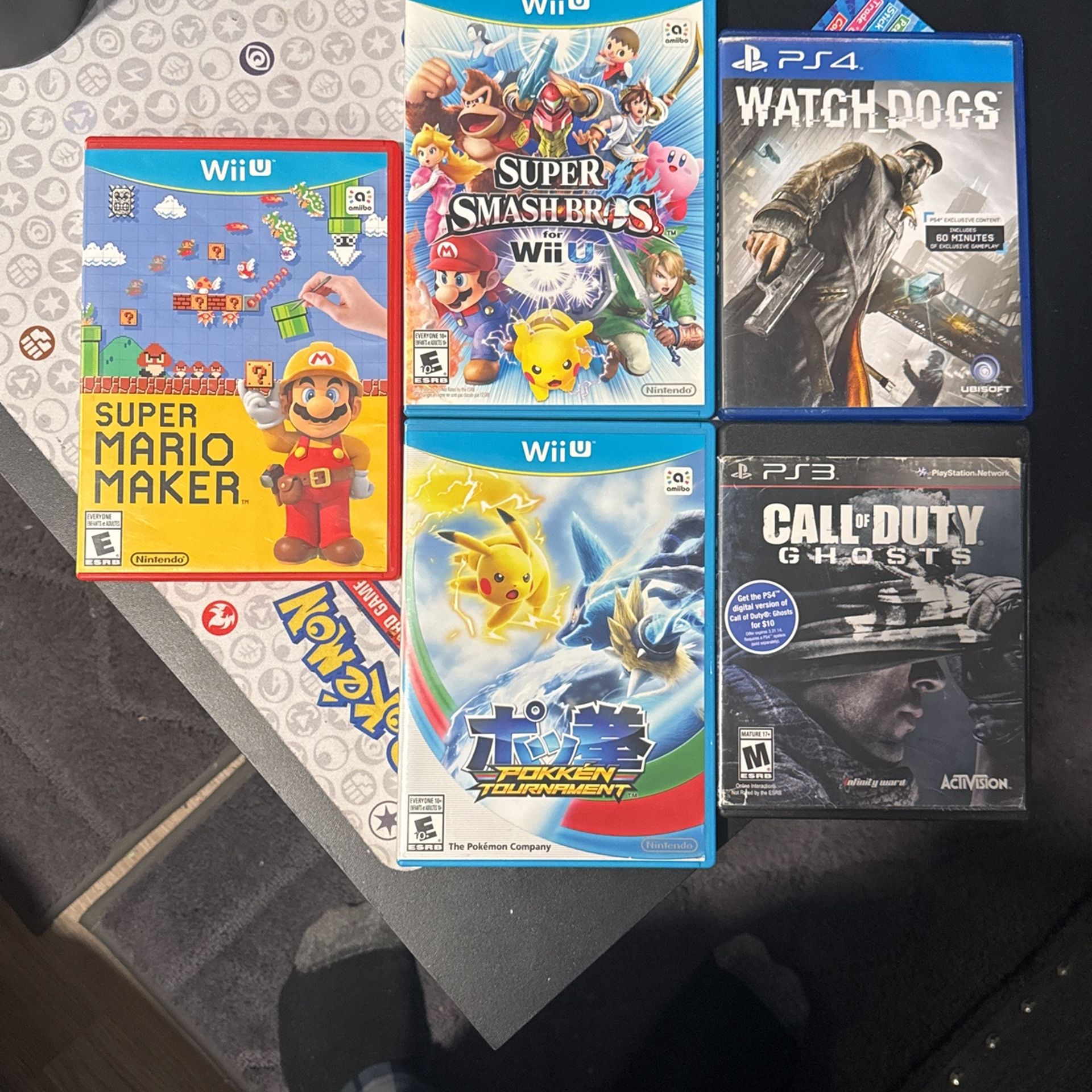 Wii U Games And PS3/PS4 Games