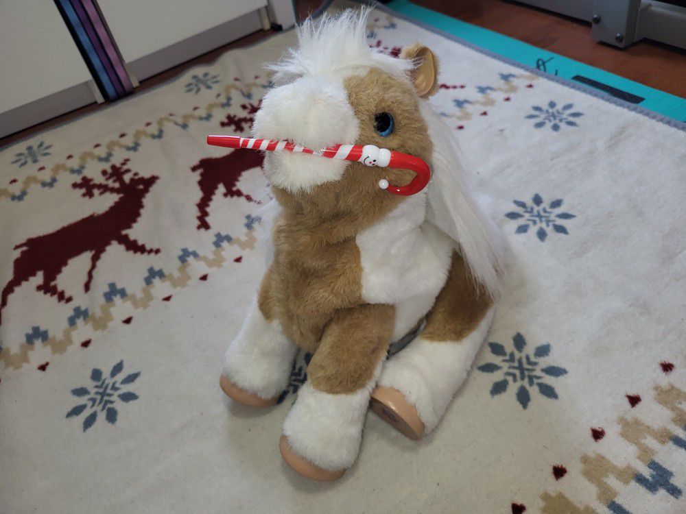 Child Gift - Butterscotch Pony - Moves Head And Ears And Makes Cute Sounds - Opens Mouth Alone