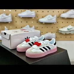 adidas Hello Kitty x Sambae White Black Clear Pink W from japan