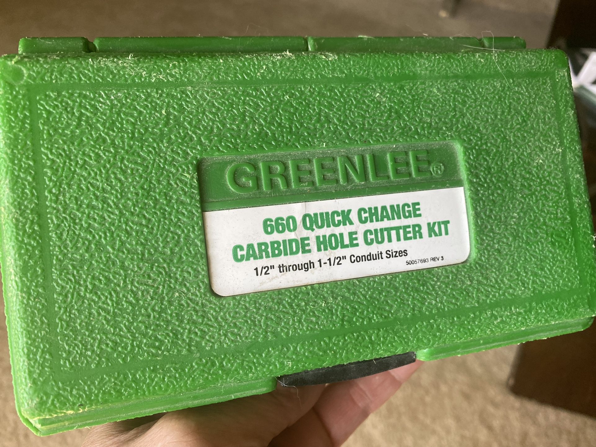 Greenlee 660 Quick Change Carbide Hole Cutter Kit