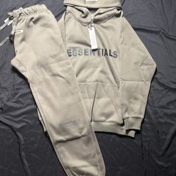 Stone gray Essentials hoodie