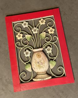 Iron Art Wood Framed