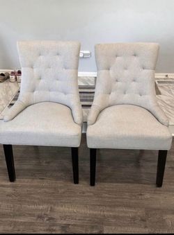 Light gray chairs