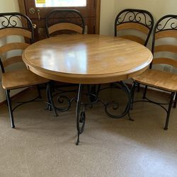 Dining Table With 4 Chairs Real Wood
