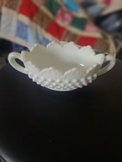 milkglass sugar bowl 