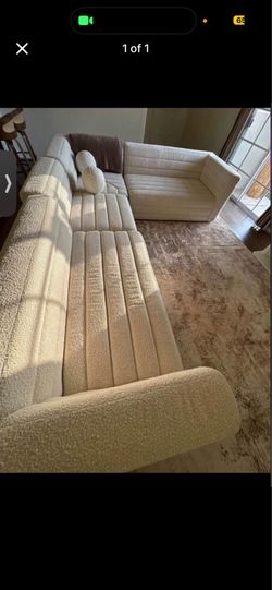 Crate and barrel 4 pc sectional