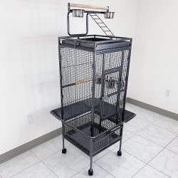 New $130 Large 61” Parrot Bird Cages with Rolling Stand for Cockatiels Parrot Parakeet Lovebird Finch 