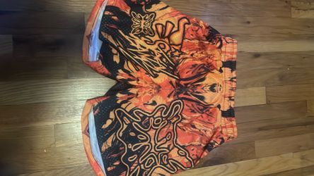 Sb studios orange and red mens small shorts