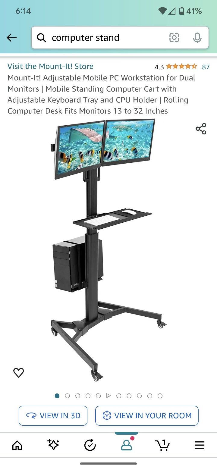 (Mount-It)Computer & Monitor Mount
