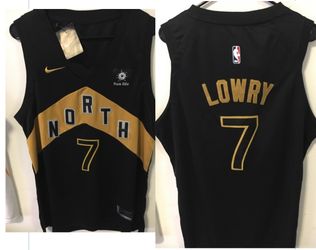 Nike Toronto Raptors Kyle Lowry Black Jersey (Large)