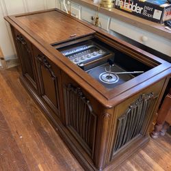 Vintage Radio And Record Player