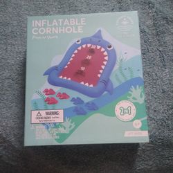 🏖️ NEW Inflatable Cornhole – “Finn the Shark” | Just $18!