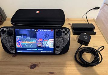 Valve Steam Deck OLED 512GB Console Black w/ Dbrand Case, TV Dock & more