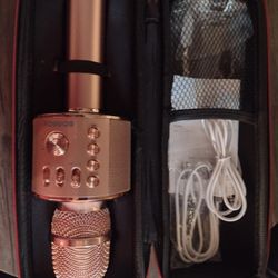 Pink Bluetooth Microphone 