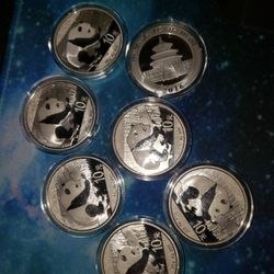 Silver Bullion Pandas 999 Silver 30 Gram Coins From 2016