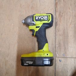 Ryobi brushless impact with battery