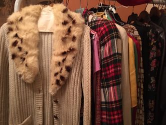 Leather coats, suits, travel gear, belts, etc