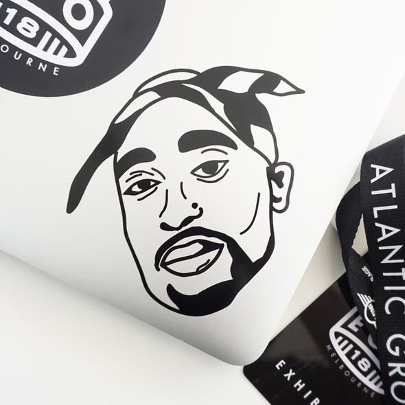 Tupac Vinyl Decal Sticker for car truck window windshield laptop hydroflask