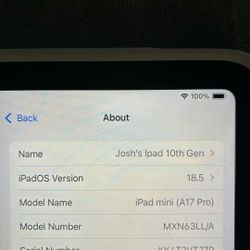 iPad Mini A17 Pro