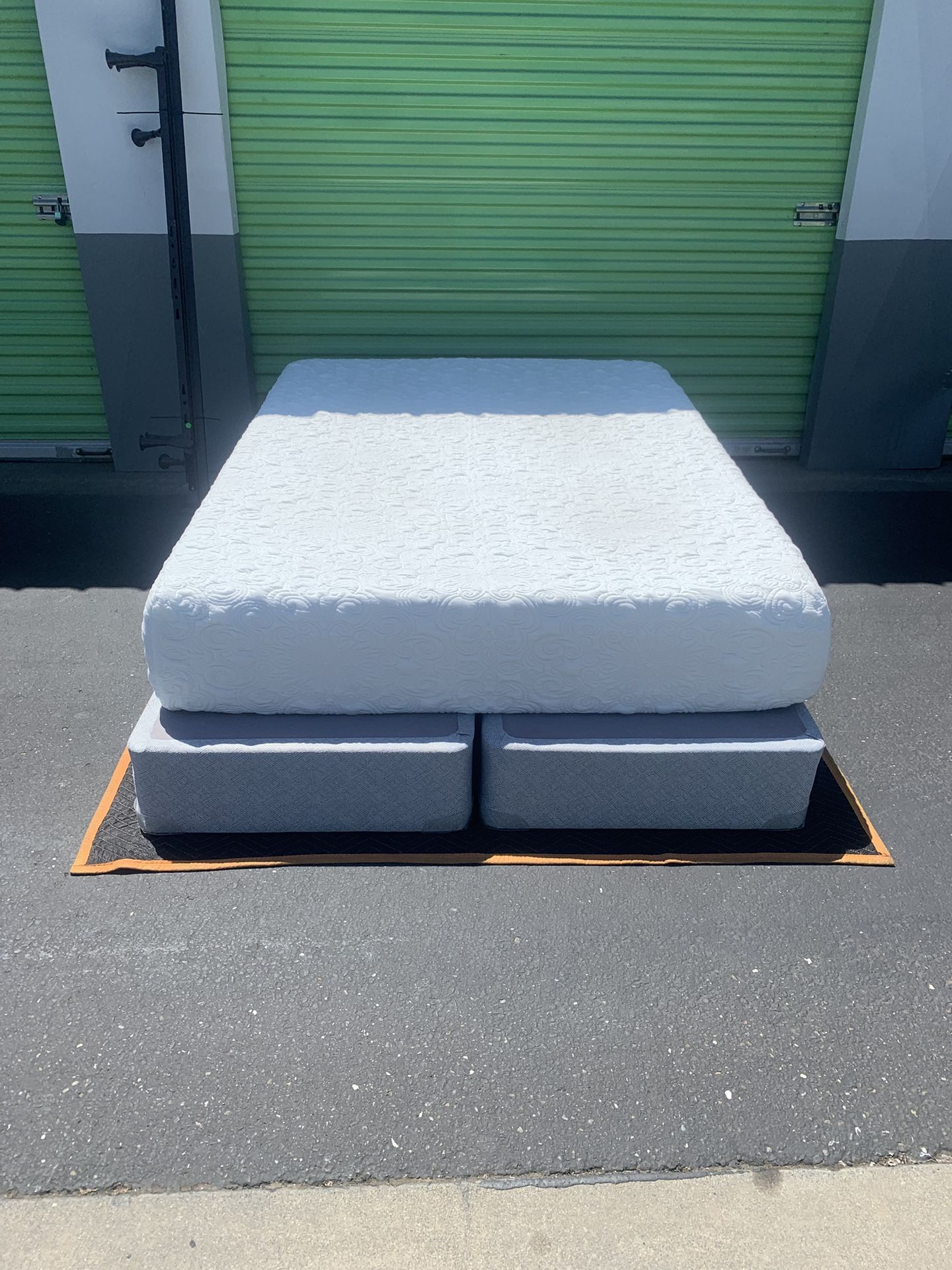 QUEEN SIZE BED and METAL FRAME.