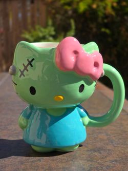 Sanrio Hello Kitty Frankenstein 3D Sculpted Ceramic Mug 20 oz