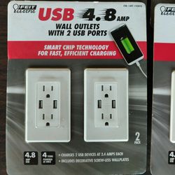Wall USB Port Outlets "New" $60 Takes All (3)