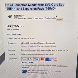 LEGO Education Mindstorms EV3 Core Set (45544) and Expansion Pack (45560)