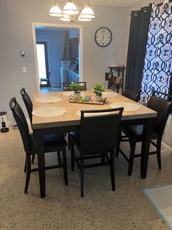 Dining table with six chairs for free