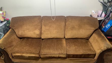 Free 3-Seat Sofa with Wood Frame