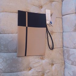 Rothy's Black And Brown Wristlet Clutch