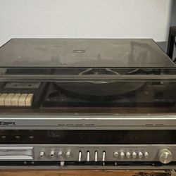 Empire Vintage Record Player With Stereo And 8 Track 