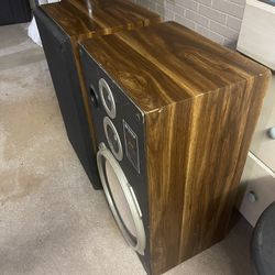 A Pair Of Used Fisher Bass Speakers For Sale