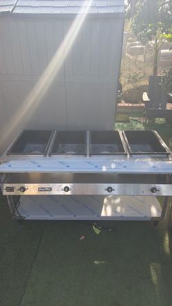 Serve well gas steam table