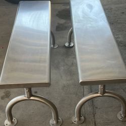 2 Stanless  Steel Beanch 4 Ft Long 