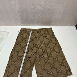 Gucci GG Monogram Shorts - Fleece - Beige - Size L