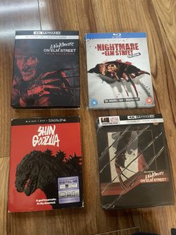 Bluray Steelbook 4k Nightmare On Elm Street Godzilla 