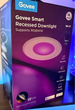 Govee 6” Smart Recessed Downlights – 4 Pack – NEW