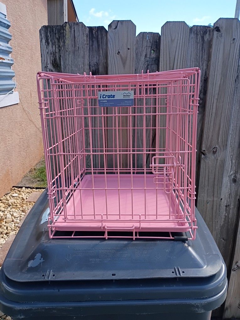Pink Small Dog Cage