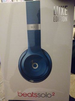 Brand new never opened Beats Solo 2.. Got them for $220, selling for $170. I have 2 pair so I'm letting three go!!