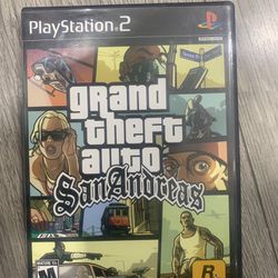 Grand Theft Auto San Andreas For PS2 (complete With Map-Mint Condition)