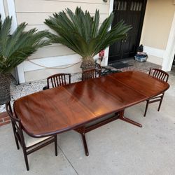 mid century danish rosewood dining set DELIVERY INCLUDED