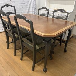 Flint & Horner collectible high-end dining set - table & 5 chairs