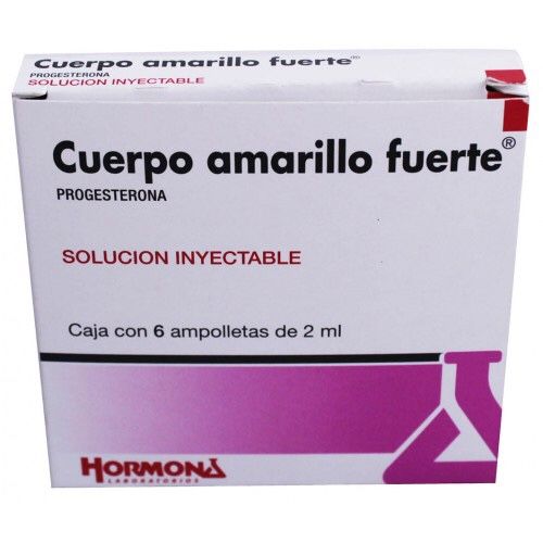 Cuerpo amarillo fuerte inyección