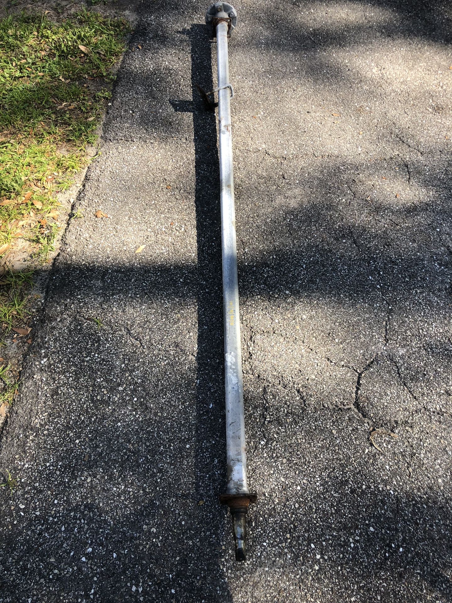 Galvanized boat trailer axle