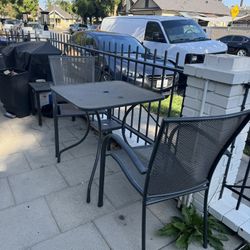 Outdoor Metal Patio Set Table And Chairs