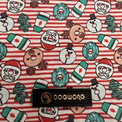 2 Dog Scarf Christmas Pattern- Medium To large